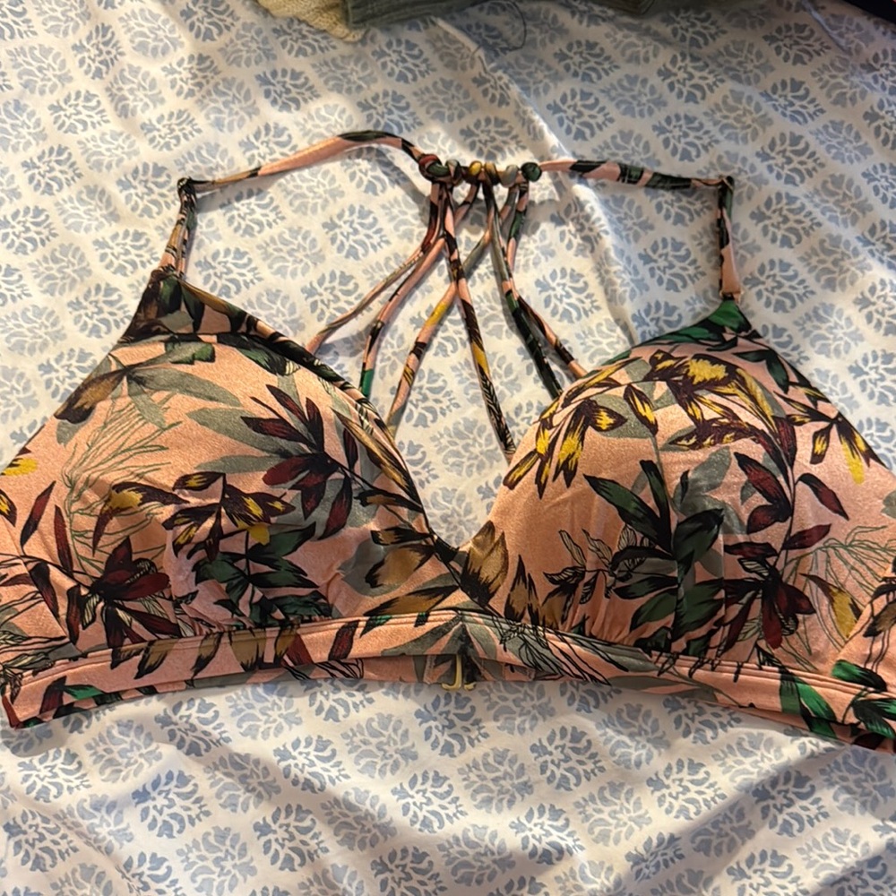 Floral Strappy Bikini Top